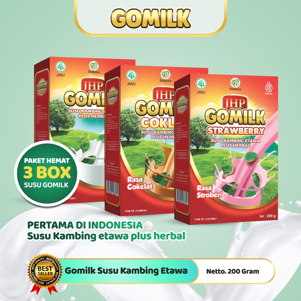 

GOMILK Susu Kambing Etawa Plus Herbal Mengkudu Daun Kelor Kesehatan Tulang Dan Penambah Berat Badan
