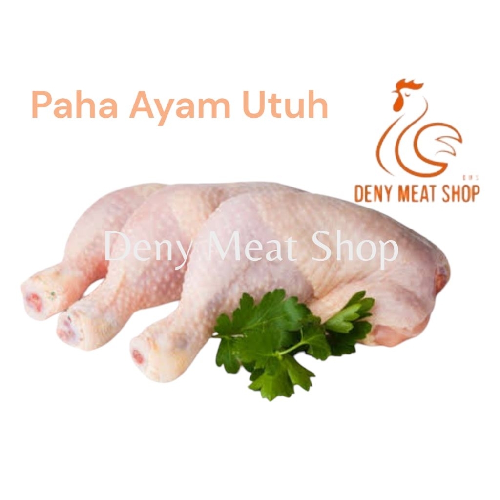 

Paha Ayam Utuh segar (Paha atas bawah 1/4 ekor ) / berat estimasi 170 s/d 200gram-+