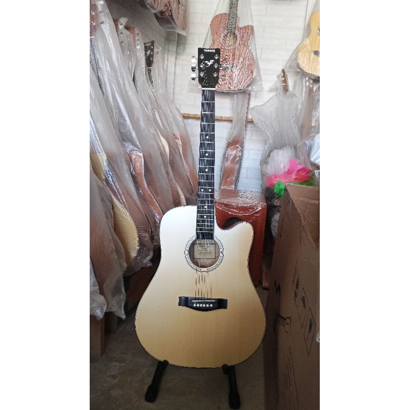 Gitar Yamaha FG310 Jumbo Akustik Custom Tanem Besi Pret Baja