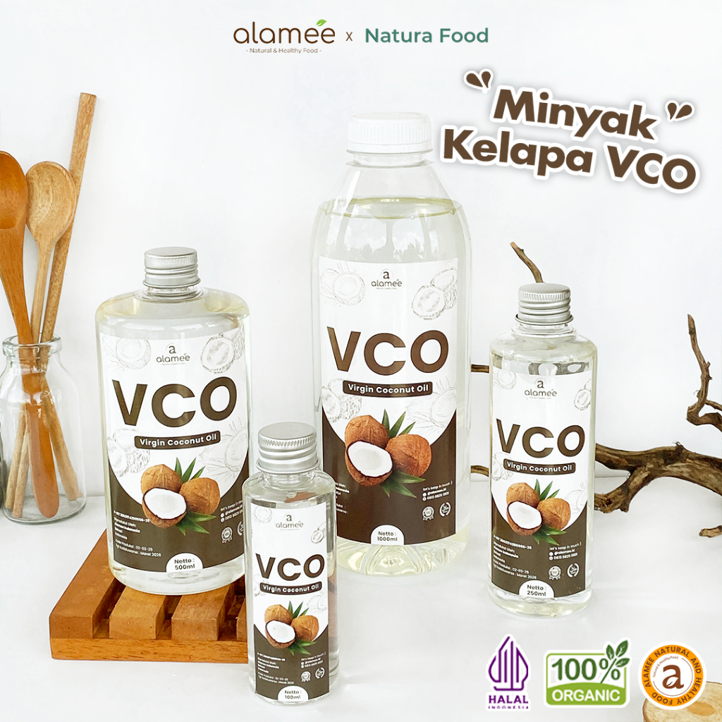 

ALAMEE Minyak Kelapa Murni Extra Virgin Coconut Oil VCO Asli Dapat Diminum Organik Masak Minum