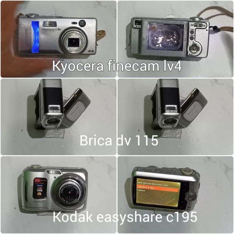 kamera digital Kyocera finecam l4v Brica DV115 Kodak easyshare C195