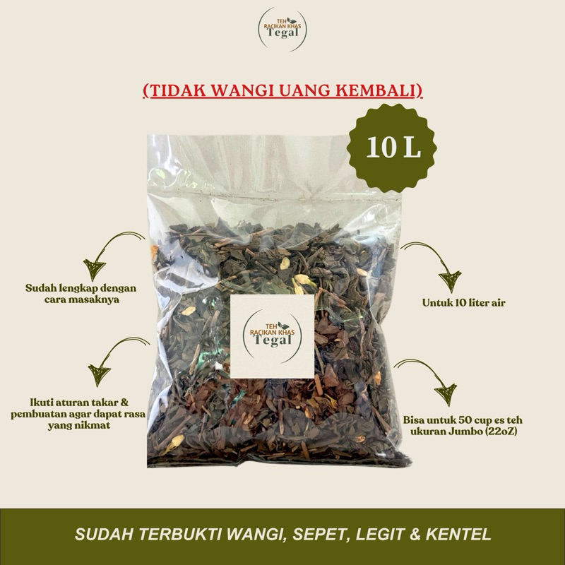 

Teh Racikan Premium Khas Tegal Wangi Sepet Legit Kentel (TIDAK WANGI UANG KEMBALI)
