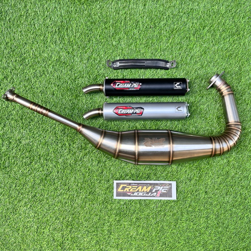 Knalpot racing Creampie Original Ninja R SS Kis RR NS2 Stenlis