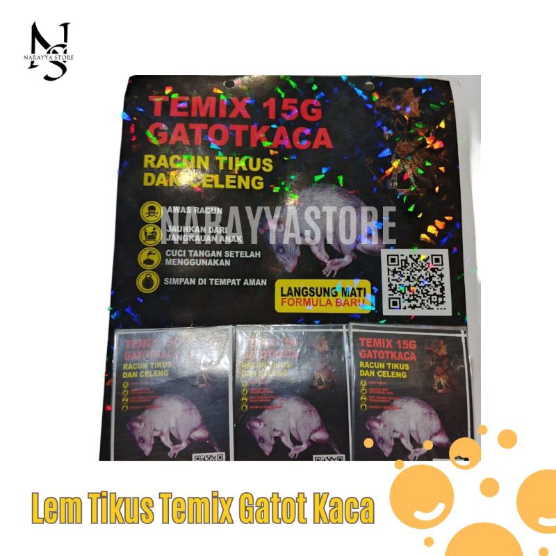 [Narayya] /Grosir/ Racun Tikus Temix Gatot Kaca | Racun Tikus Langsung Mati | Racun Tikus Mati Kerin