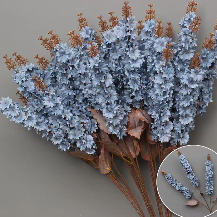 Bunga tiruan hyacinth 3 Bunga Hias Plastik dekorasi wedding dan dekorasi kamar-Grosir