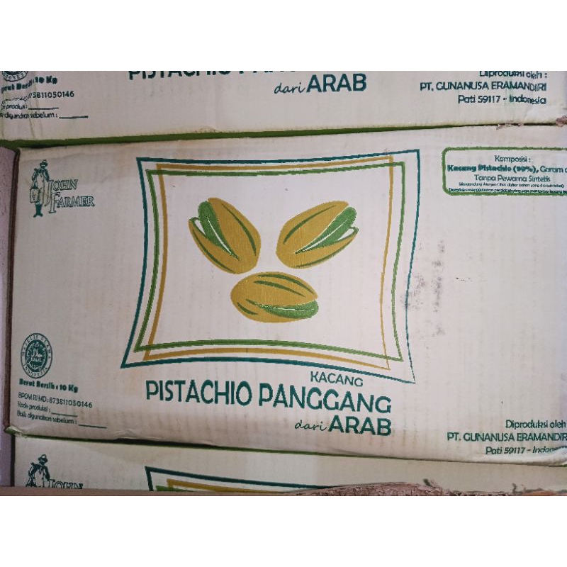 

Kacang Pistachio 10 kg John Farmer dan pistachio Selma FRESH Gurih Oleh Oleh Haji Umroh