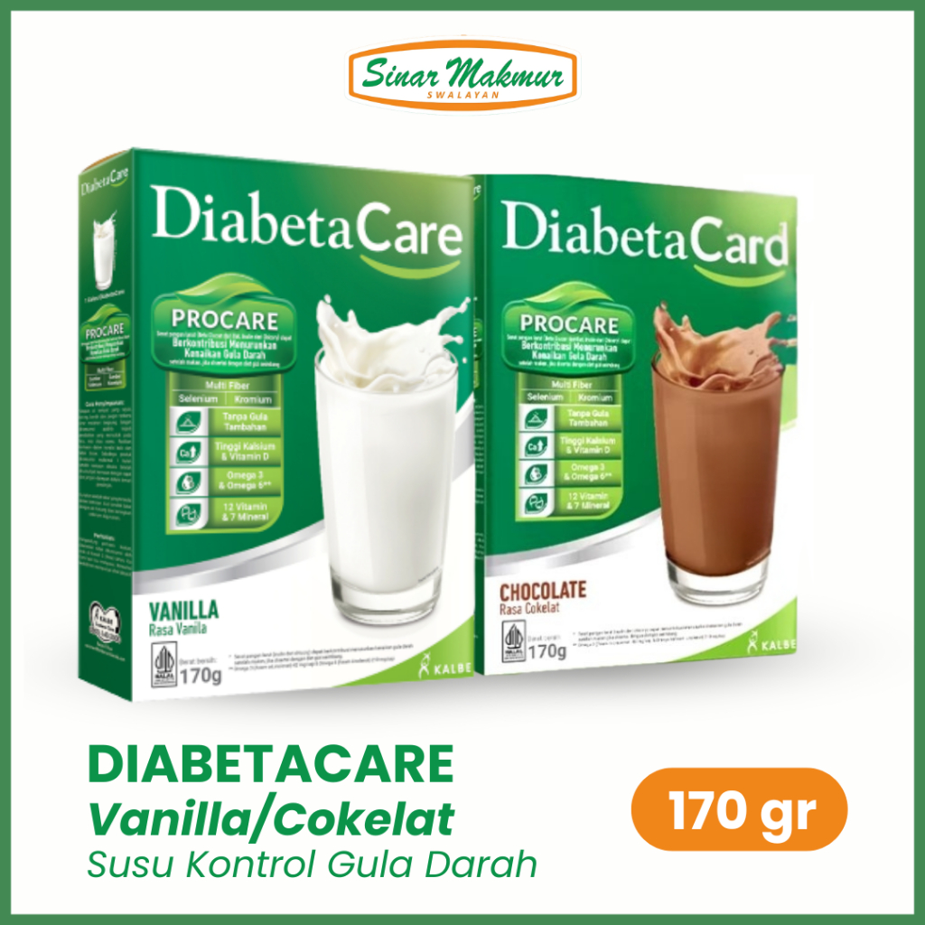

DIABETACARE 170gr Vanila/Cokelat - Susu Kontrol Gula Darah