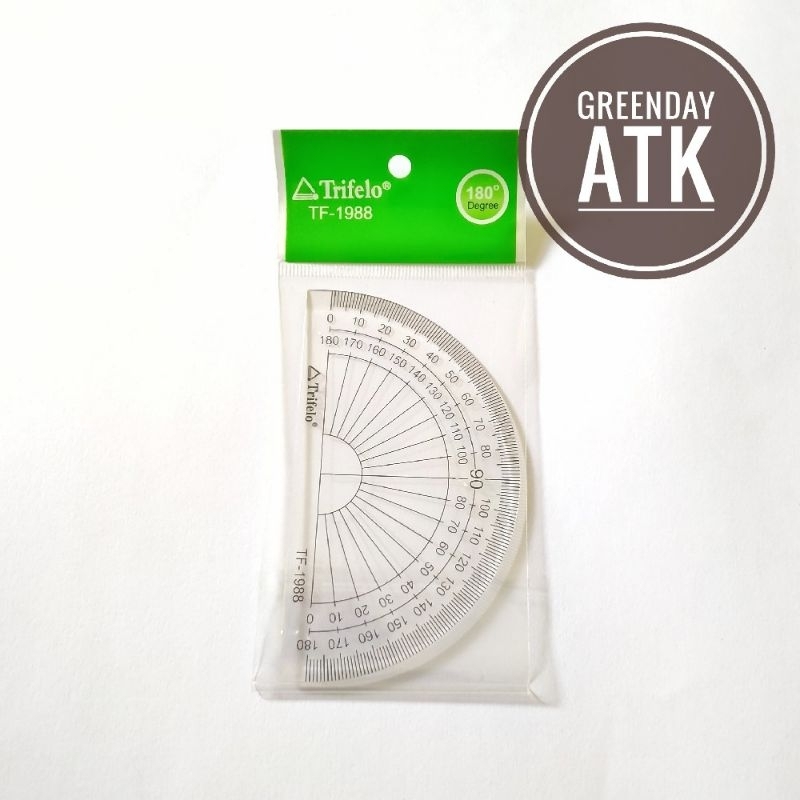 

Busur Derajat / Protractor plastik Trifelo TF-1988 180⁰