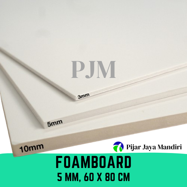

Foamboard 5mm Ukuran 60x80 cm 50x50 cm BUKAN PVC