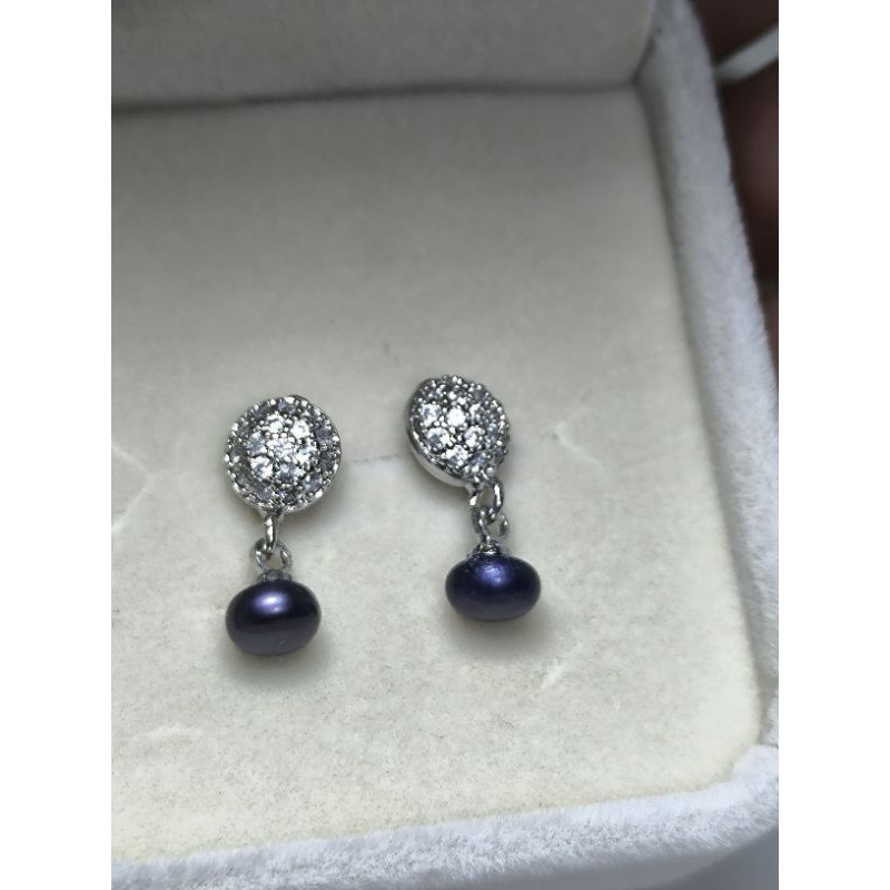 Anting Tusuk Mutiara Air Tawar 6mm
