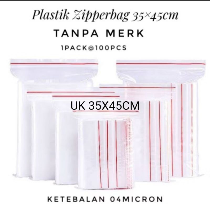 

PLASTIK ZIP LOCK 35X45 - PLASTIK KLIP ZIP LOCK CLIP 35 X 45 100 PCS