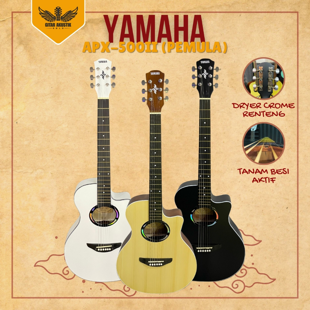 COD - APX Tanam Besi Custom / Gitar APX Pemula Tanam Besi