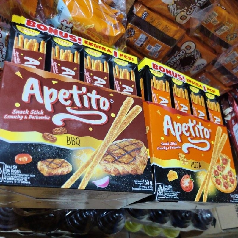 

Apetito Snack stik Cruncy dan berbumbu Eceran 2000