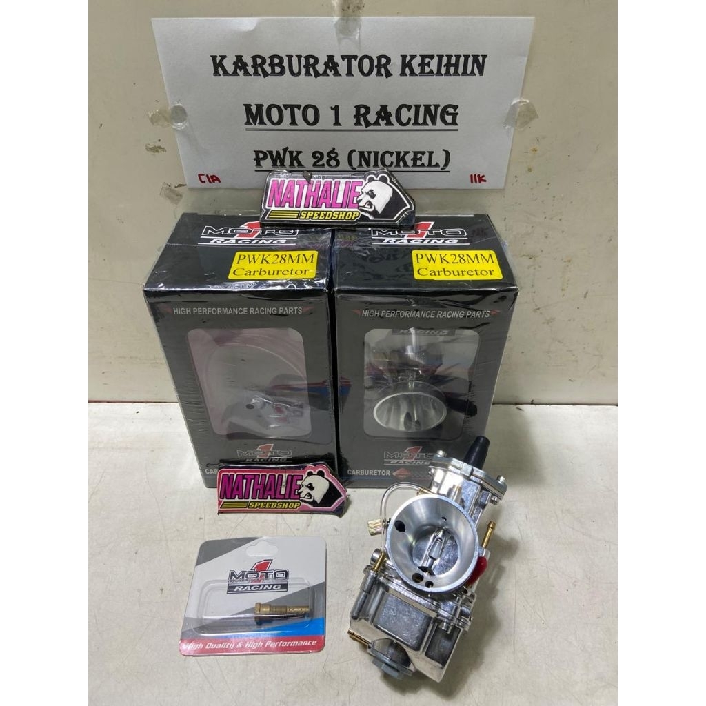 KARBU MOTO 1 KEIHIN PWK 28 (NICKEL) ORIGINAL