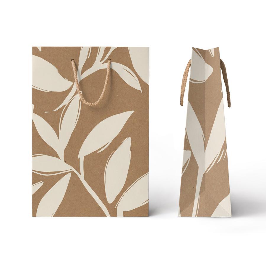 

Tas Jinjing Paperbag 1 Pcs Capricorn Design Warna Brown Paper Bag Leaf Flower Coklat Hampers Kado