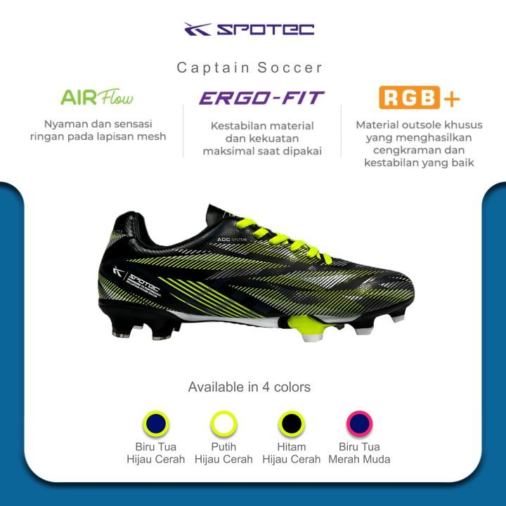 Sepatu Bola / RIJEK / Soccer / Unisex / Captain Soccer / Spotec Original