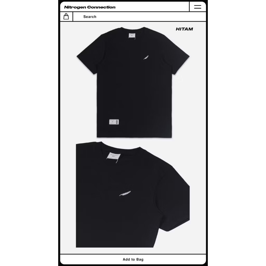 Kaos Nitrogen Original | Kaos Nitrogen | Gigabyte | Nitro Logo Black