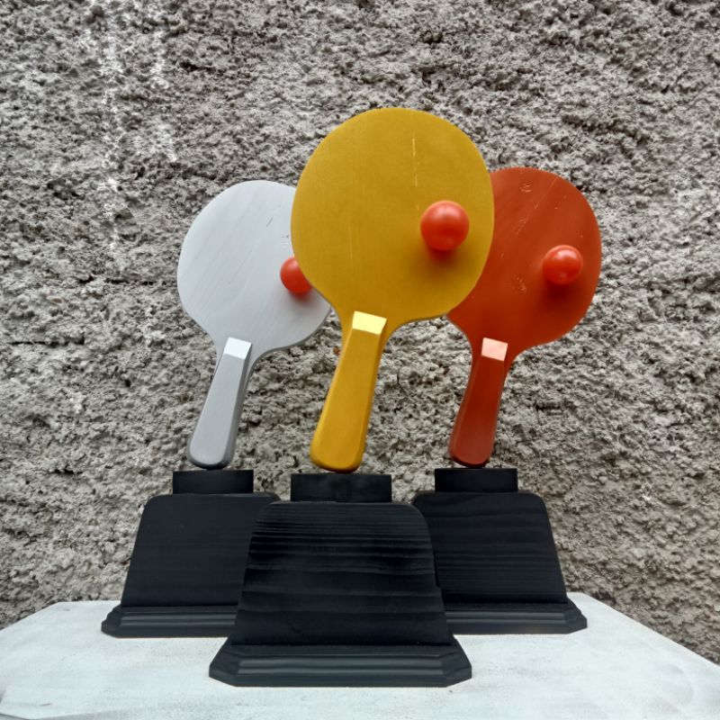 Piala Kayu Tenis Meja Bola Ping Pong Kajenge KWA Besar
