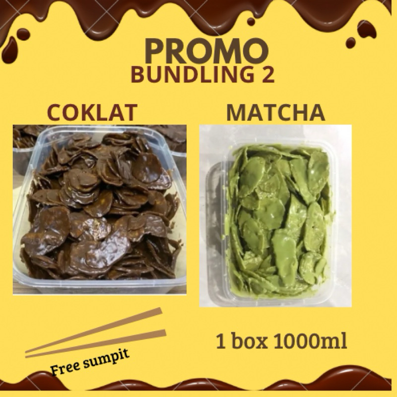 

Promo keripik pisang ngelumer bundling 2 bebas pilih varian rasa 1box 1000ml/300 gr