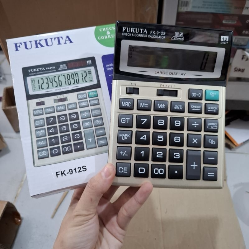 

Kalkulator 12 digits fk912S FUKUTA KALKULATOR