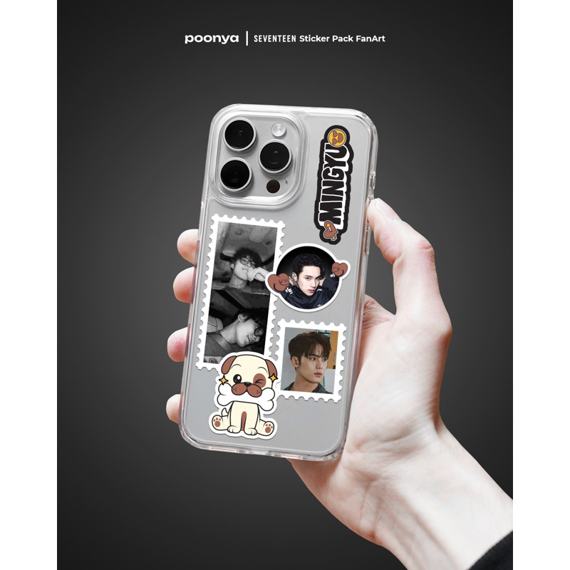 

Phone Sticker Pack Fan Art - MINGYU (SEVENTEEN)