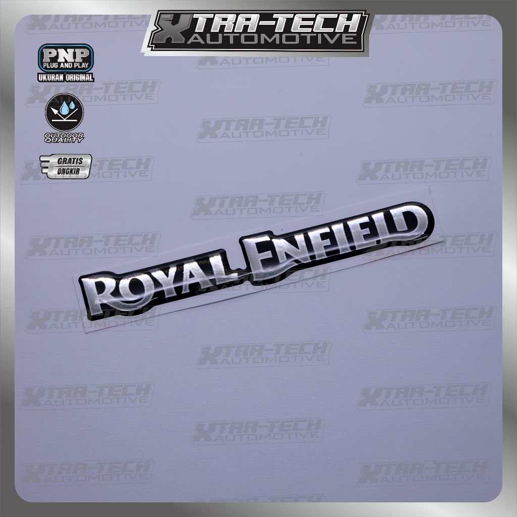 Emblem logo royal enfield / emblem timbul royal enfield / sticker royal enfield / stiker logo royal 