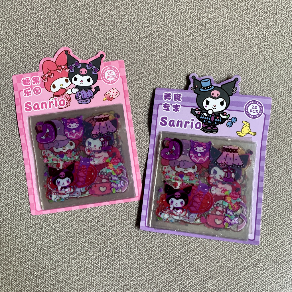

Sticker Karakter Sanrio Transparan isi 25pcs