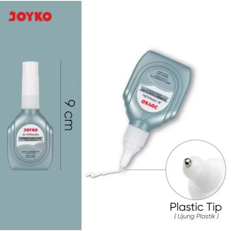 

Tip ex /correction fluid Joyko BOTOL METALICC (1 BUAH)