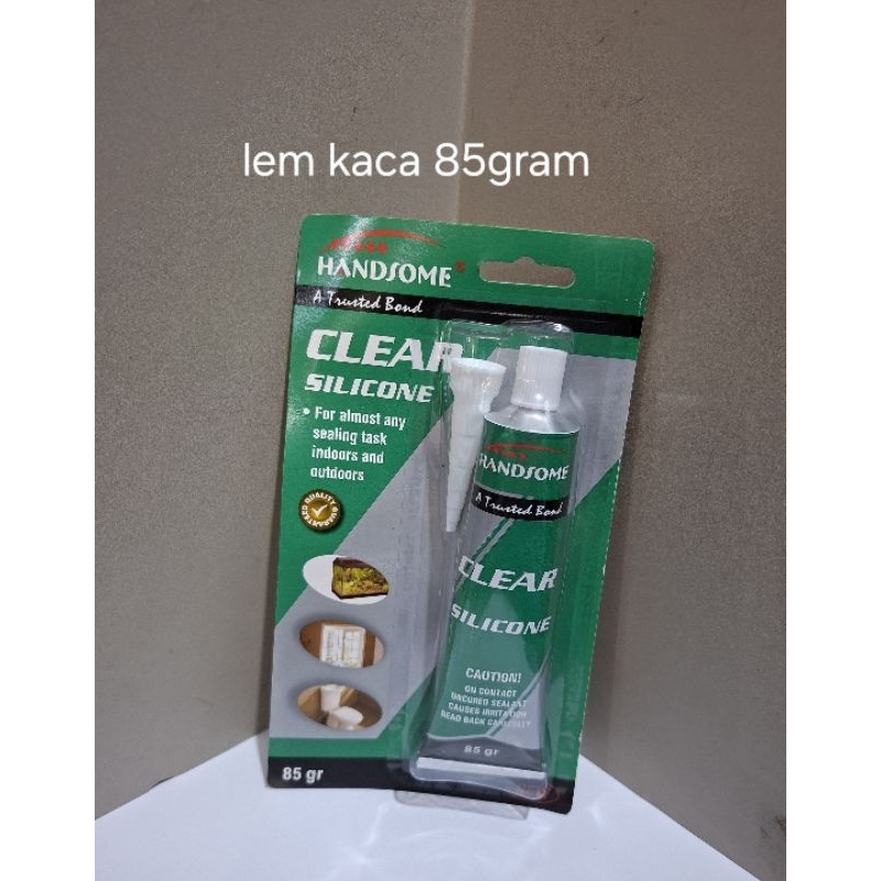 Lem silicone clear / lem silicone kaca transparan/bening