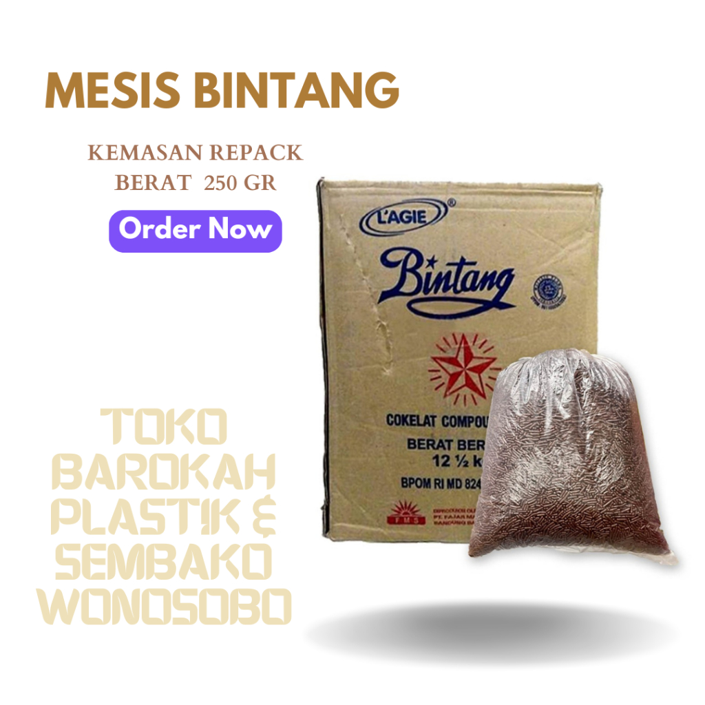 

MESIS L'AGIE BINTANG REPACK KEMASAN 250 GR