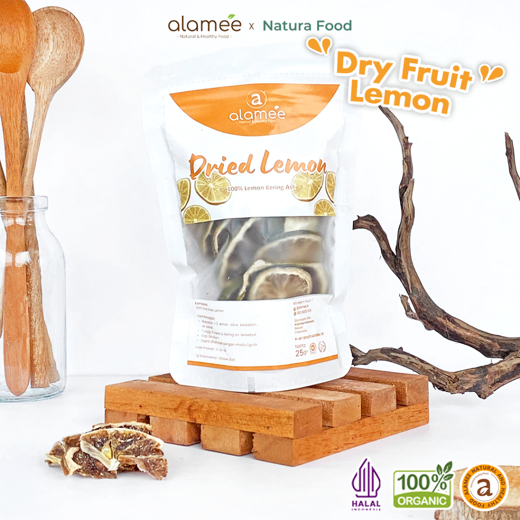 

ALAMEE Lemon Slice Tea Dried Kering Teh Herbal Iris Organik Minuman Herbal Premium 25gr