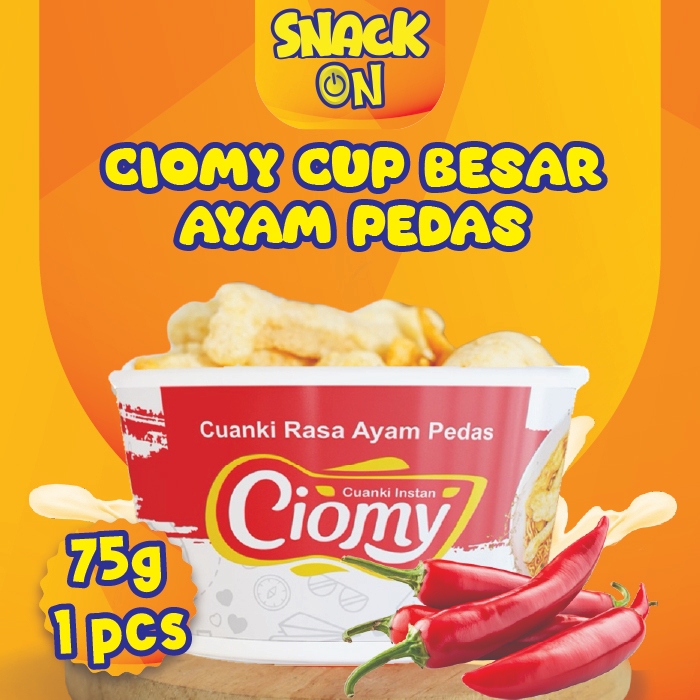 

Ciomy Cuanki Ayam Pedas Cup Besar Halal Non MSG