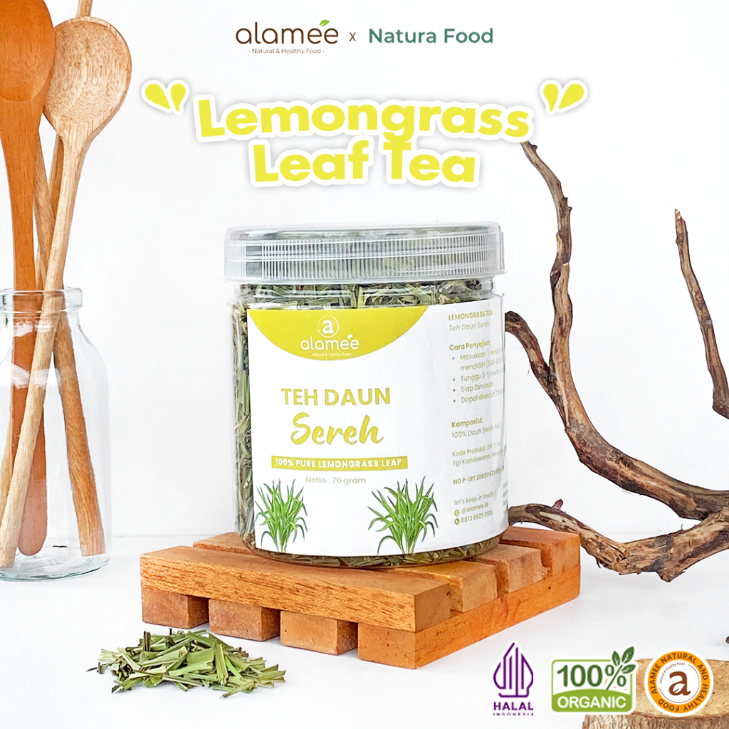 

ALAMEE Lemongrass Tea Teh Daun Sereh Leaf Organik Kering Dried Premium