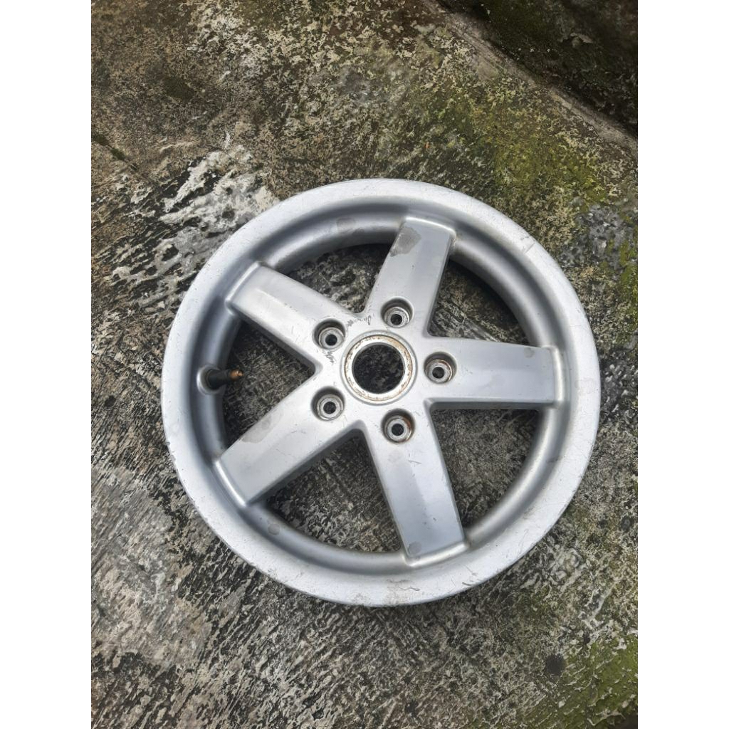 VELG DEPAN VESPA MATIC LX S 125 RIMS 11X2.50 TUBELESS 2ND MADE IN VIETNM ORIGINAL PAINT