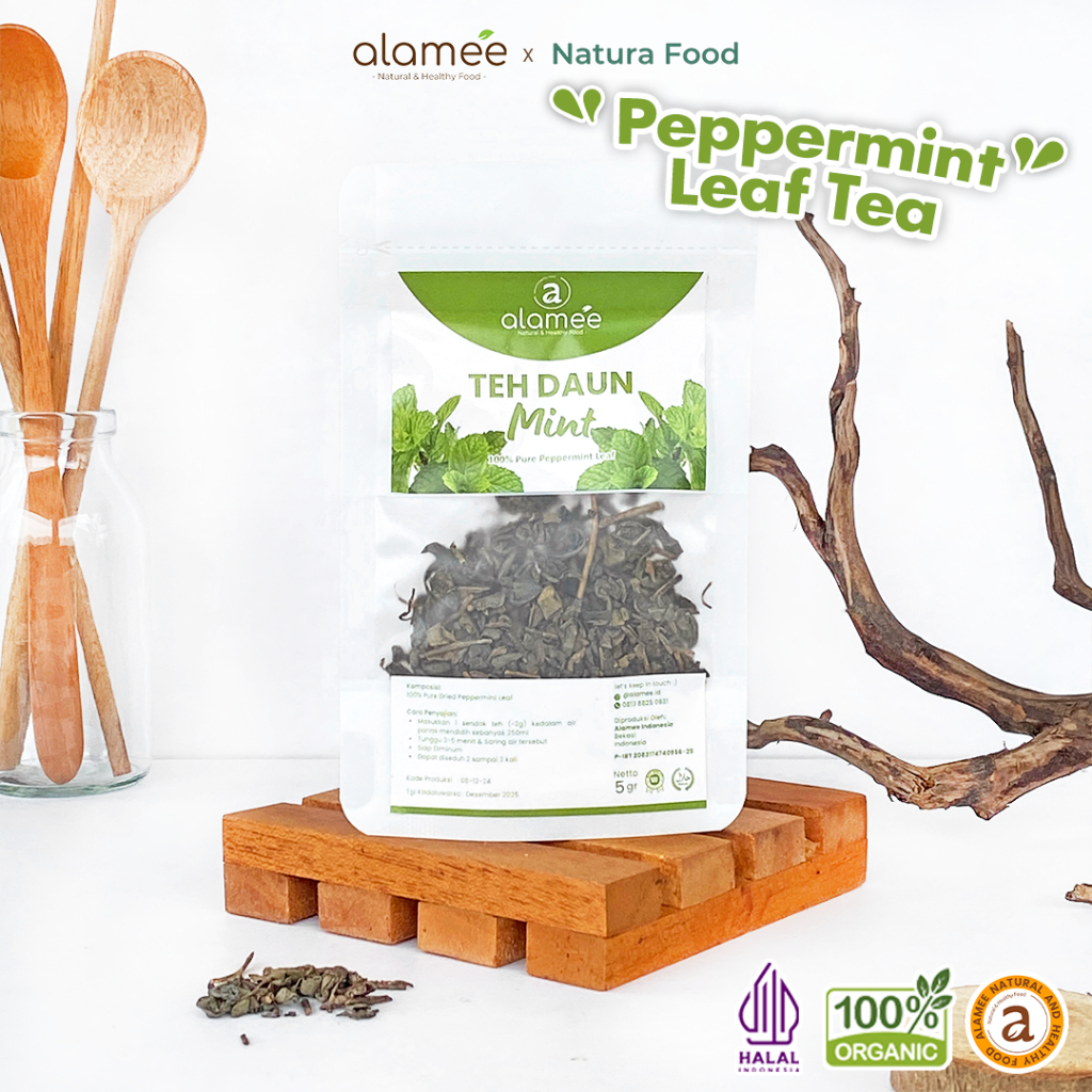 

ALAMEE Dried Peppermint Tea Teh Daun Mint Organik Kering Dried 5gr Premium