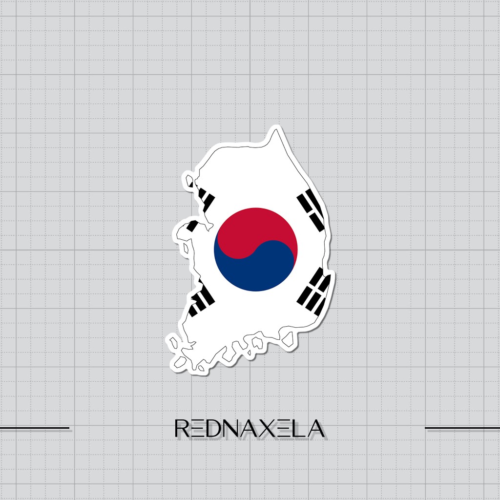 

Stiker Vinyl Korea Map Stiker Koper Outdoor Waterproof Sticker