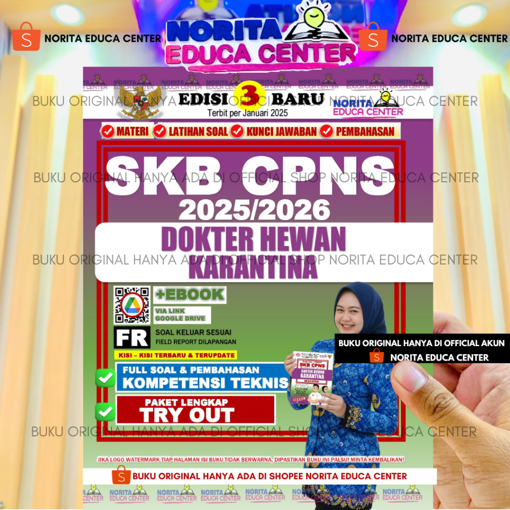 BUKU SKB CPNS DOKTER HEWAN KARANTINA NORITA EDUCA CENTER