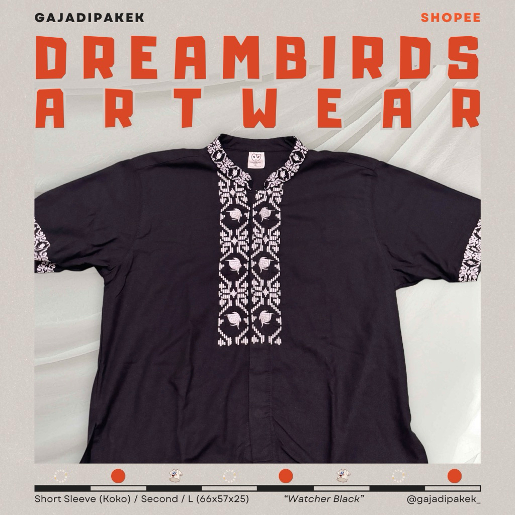 DREAMBIRDS ARTWEAR - WATCHER BLACK SS [Koko]