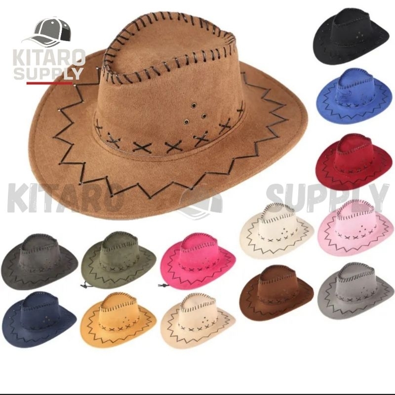 FREE ONGKIR TOPI KOBOI VINTAGE GAYA AMERIKA KEREN COWBOY HAT