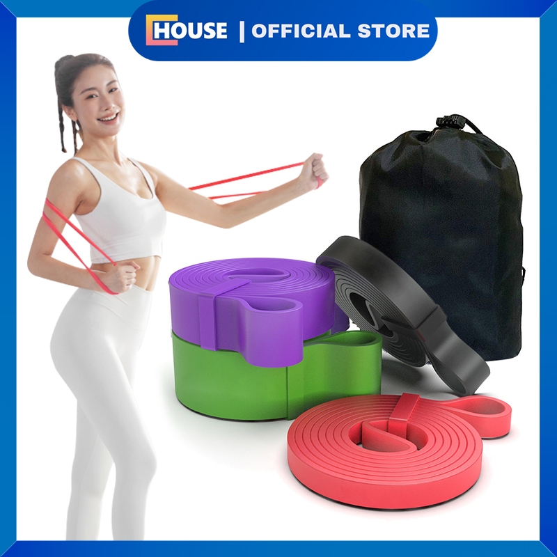 UHOUSE Resistance Band Gym / Karet Fitness Olahraga untuk Latihan Otot dan Kebugaran / Alat Gym Port