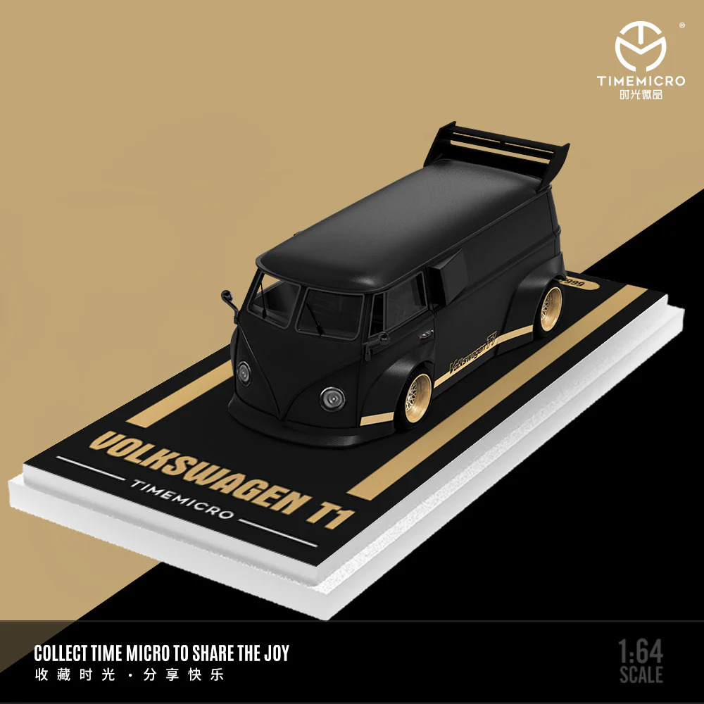 TimeMicro 1:64 Volkswagen Black Gold Set
