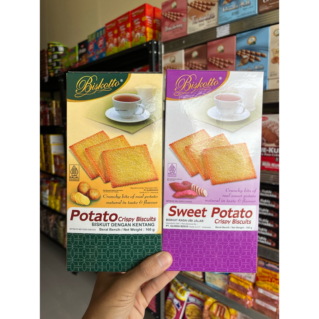 

potato crispy biscuit box 160gr satuan