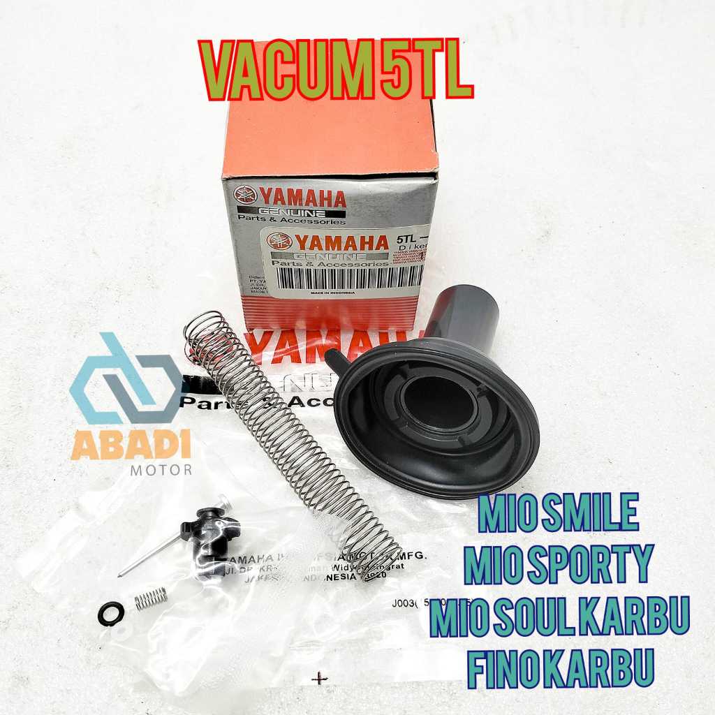 Vacum Karbu Ori Yamaha 5TL Mio Sporty Fino Karbu Mio Smile Mio Soul Carbu Karet Vakum Karburator Ori