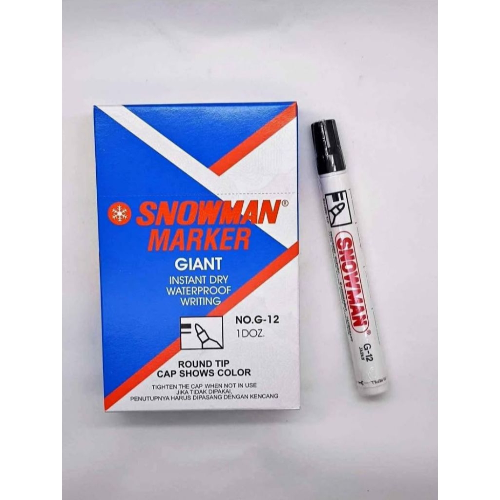 

SPIDOL SNOWMAN PERMANENT G -12 HARGA SATUAN / SPIDOL PERMANENT SNOWMAN G - 12 HARGA ECER ( 1 pcs )