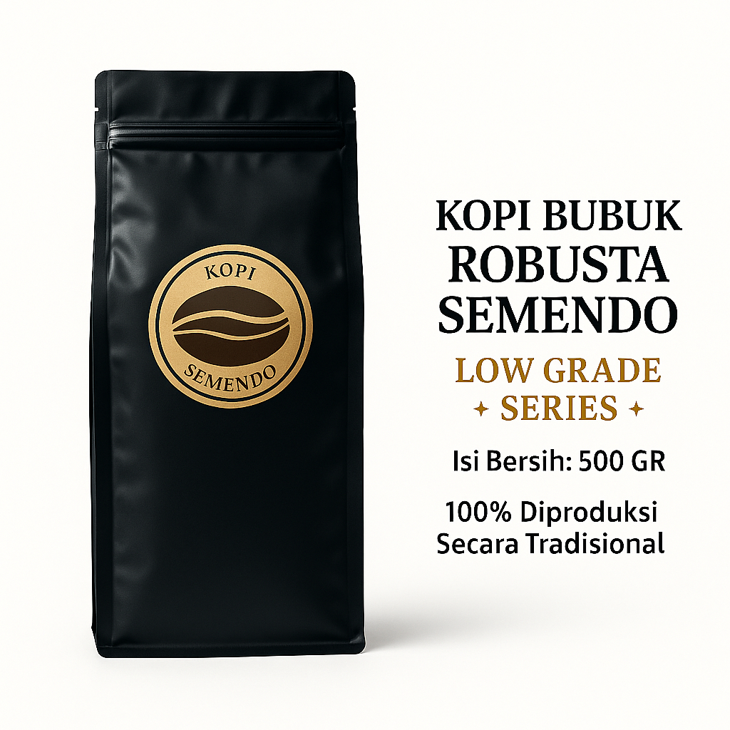 

Kopi Bubuk Robusta Semendo Varian Low 500gr – Rasa Kuat & Hemat