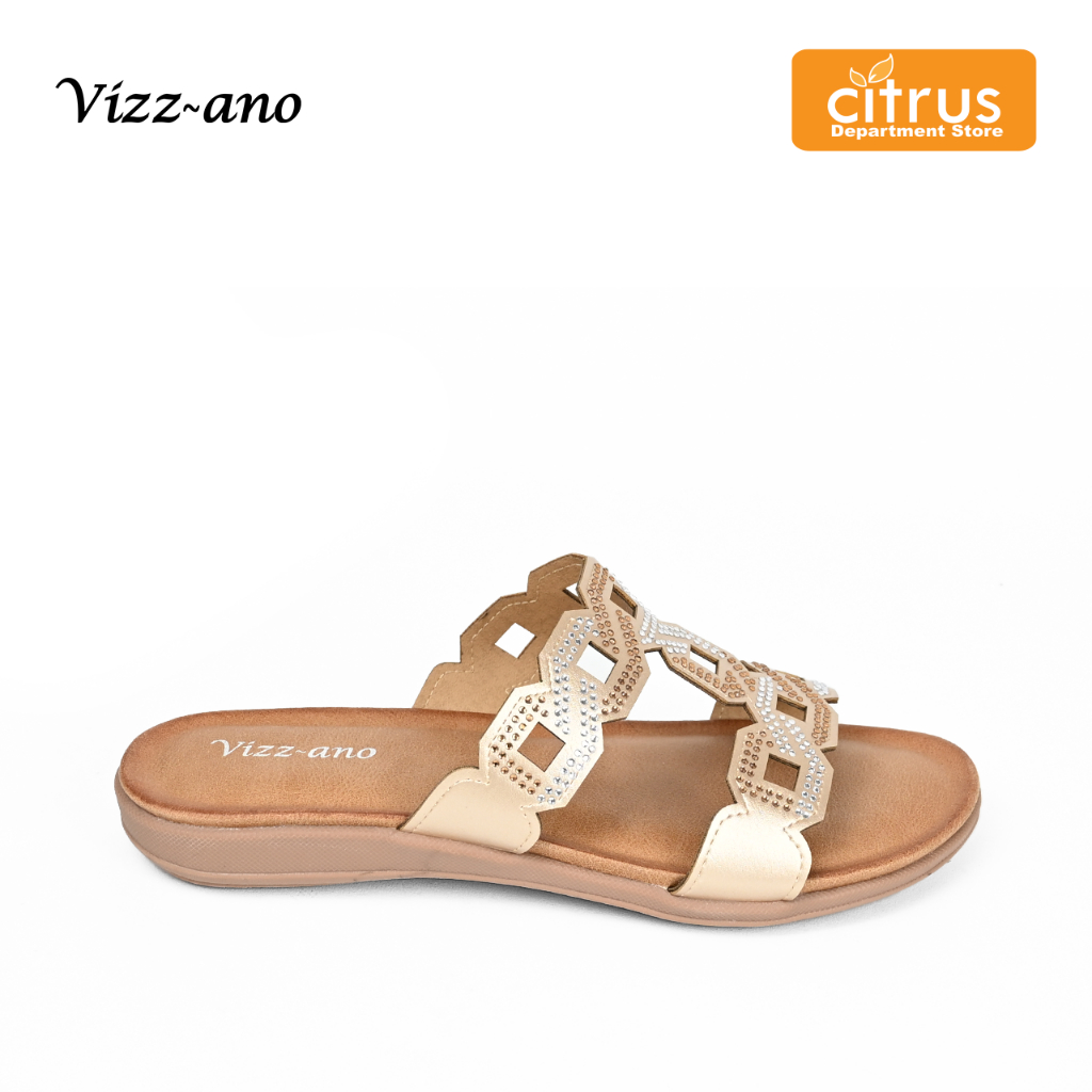 Vizzano VT 25A014 Shoes Sandal Flat Slip On Wanita Cantik Design Virdie