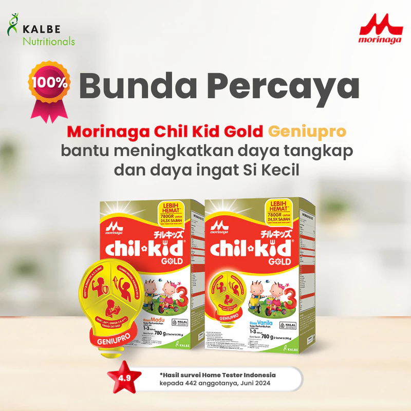 

Morinaga Chil Kid Gold Vanila / Madu 190g Susu Formula Pertumbuhan Anak Usia 1-3 Tahun Chil-Kid Gold