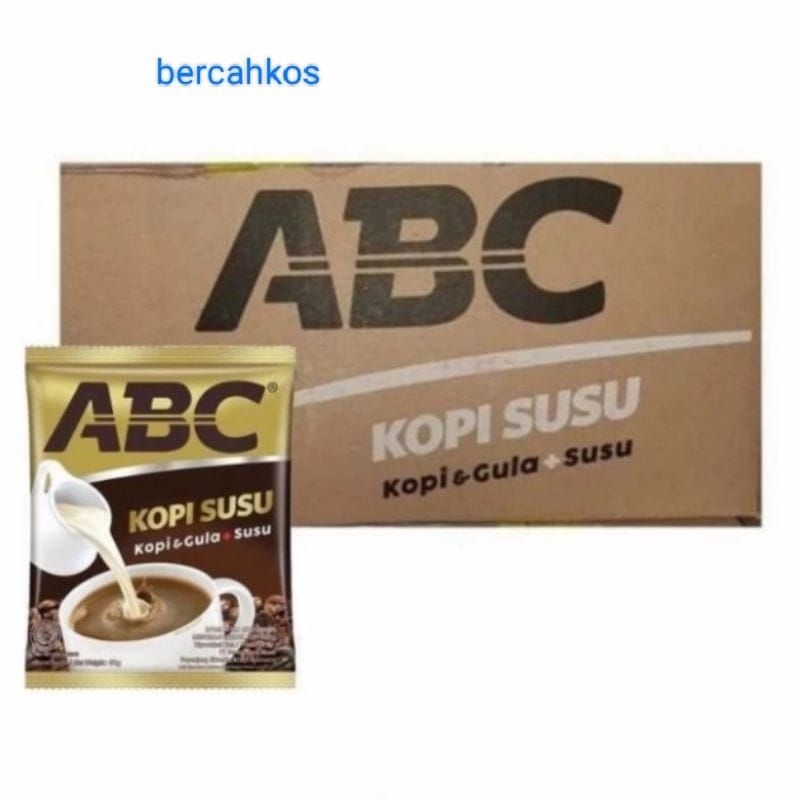 

kopi ABC susu satu renceng isi 10 biji