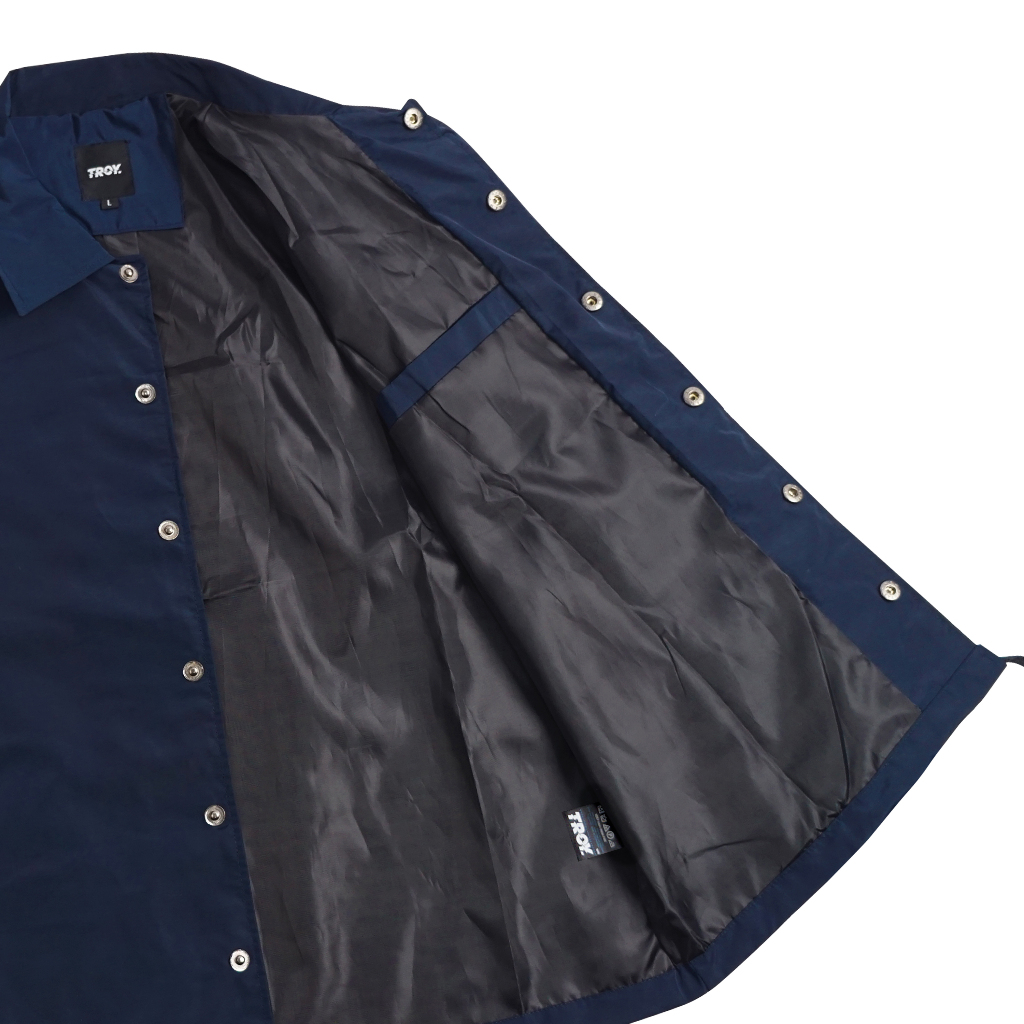 Troy Company Coach Jacket Dead Service Navy - Jaket Windbreaker Biru Navy WN 3134