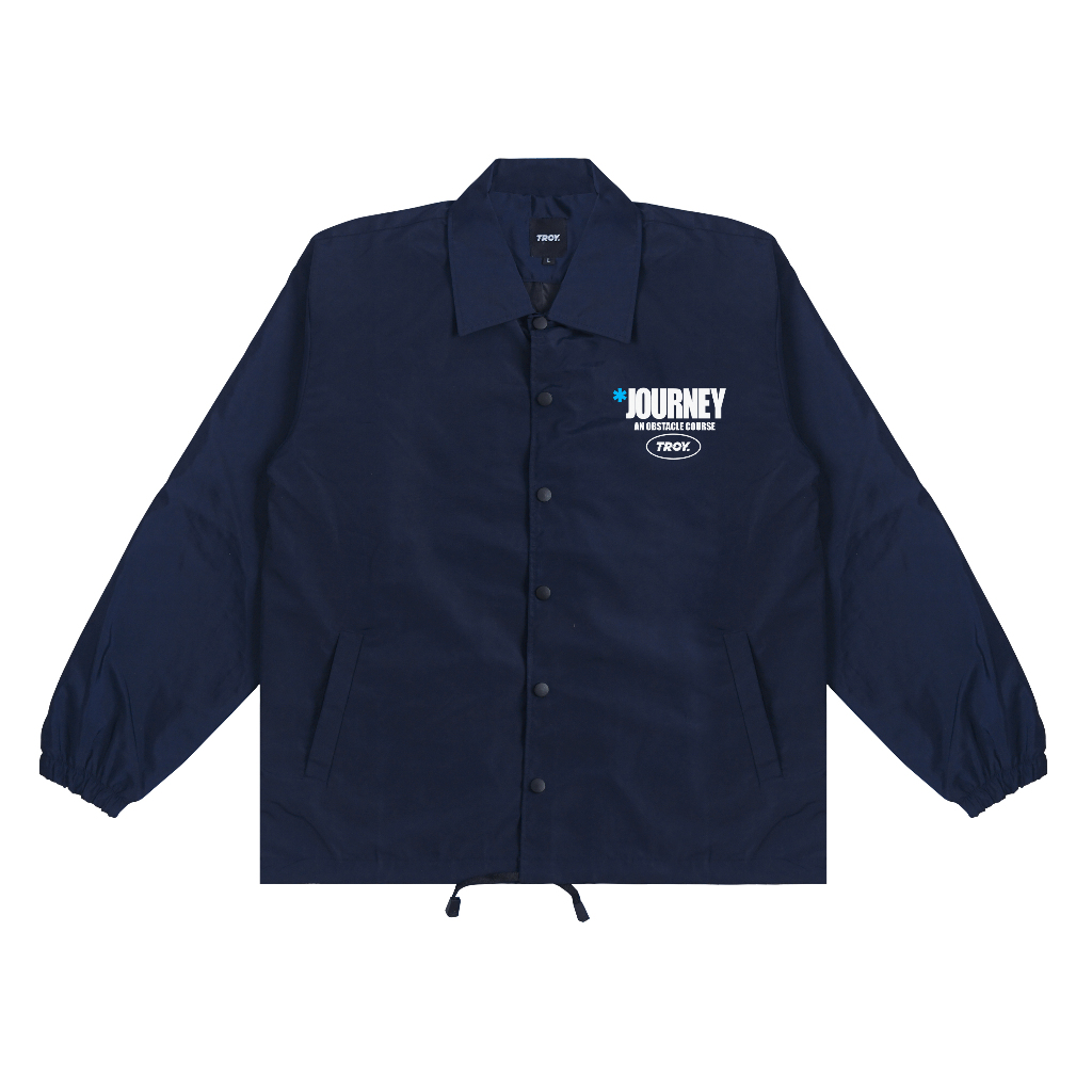 Troy Company Coach Jacket Windbreaker Navy Journey - Jaket Windbreaker Biru Navy WN 3135